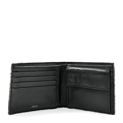 Christian Dior Oblique Bi-Fold Wallet Blue 5 of 7