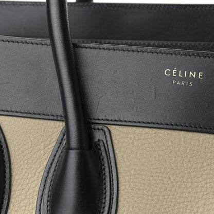 Celine Elephant Calfskin Mini Tri-Color Luggage Beige 11 of 11