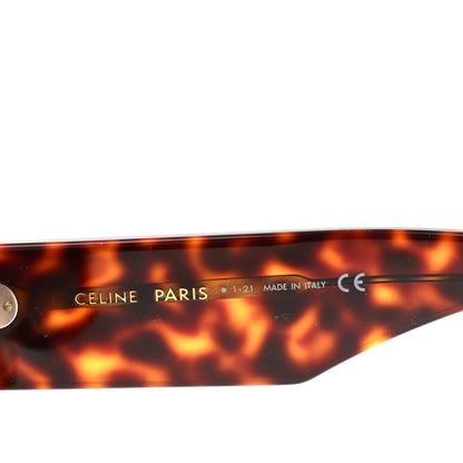 Celine Acetate Flat Top Rectangular Sunglasses CL400921 Dark Havana 5 of 7