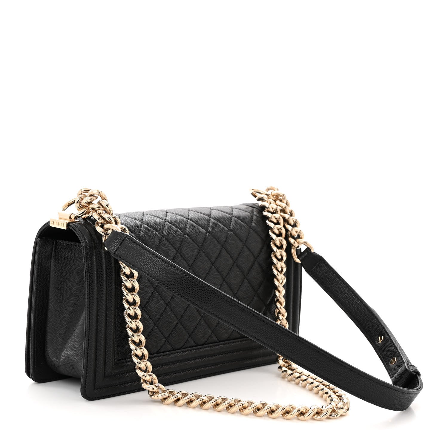 Chanel Caviar Quilted Medium Boy Flap Black 3 of 10