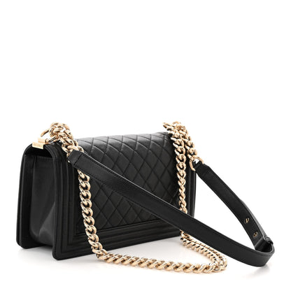 Chanel Caviar Quilted Medium Boy Flap Black 3 of 10