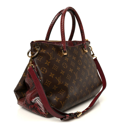 Louis Vuitton Snakeskin Monogram Pallas Red 3 of 12