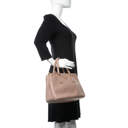 Prada Saffiano Small Galleria Double Zip Tote Cammeo 2 of 9