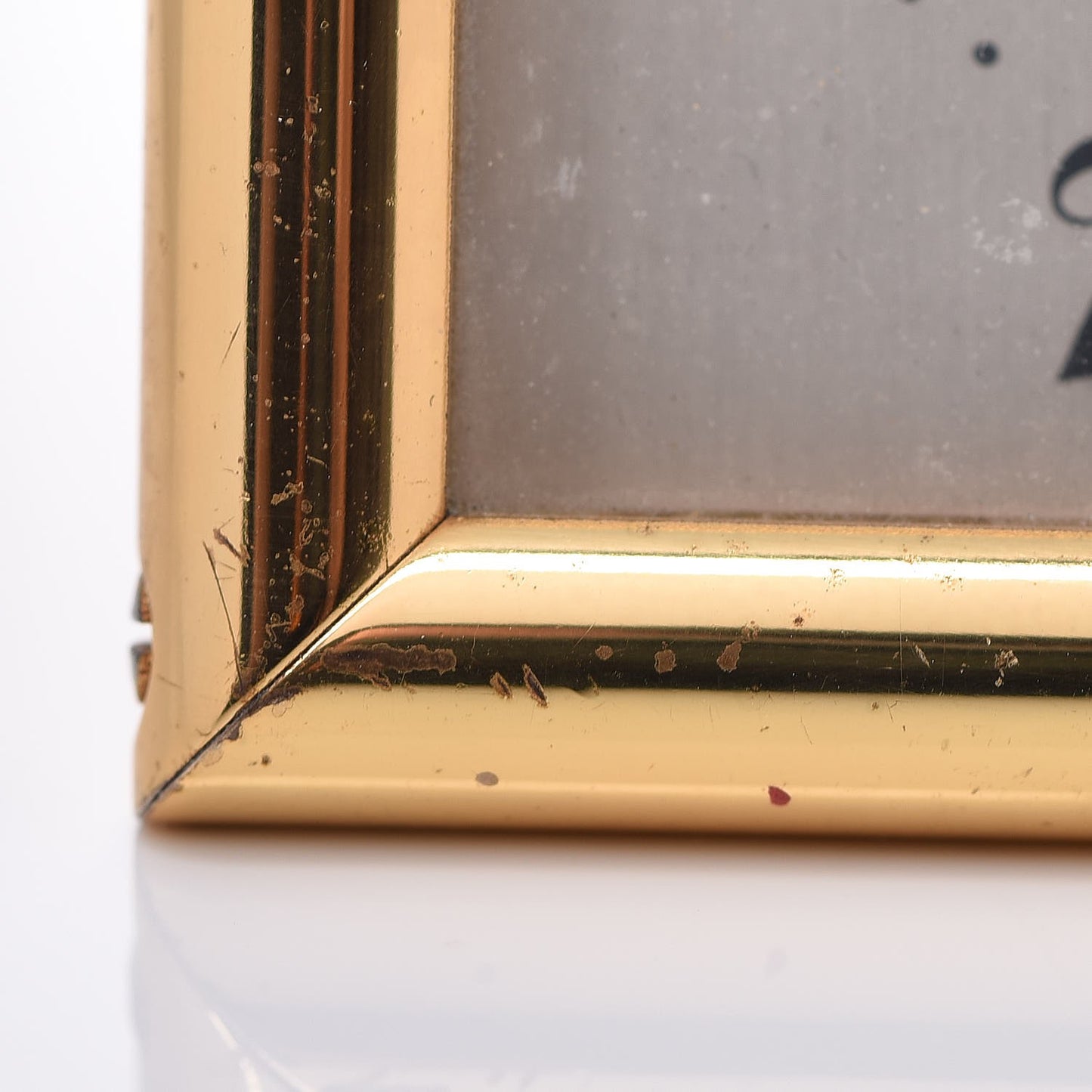 Stainless Steel 82mm Quartz Clock Gold