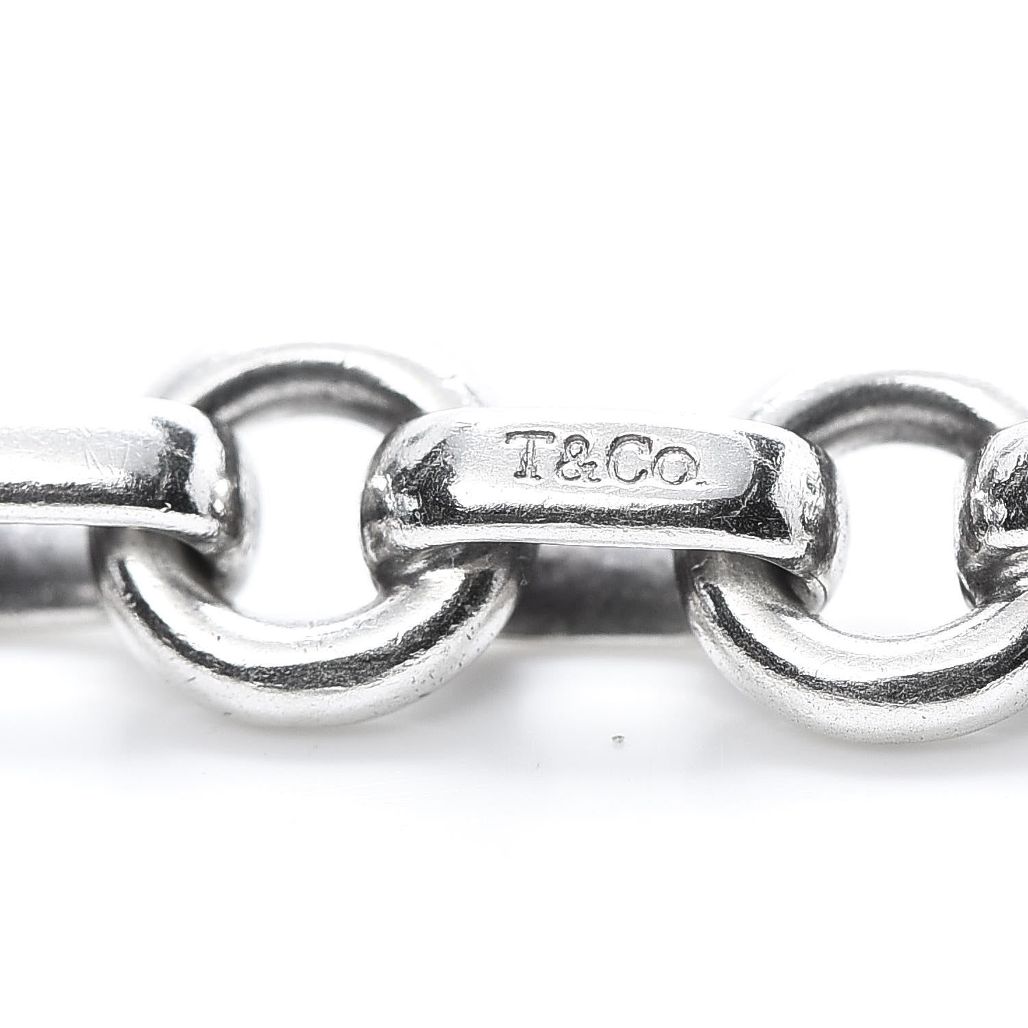 Tiffany Sterling Silver Round Chain Link Bracelet 4 of 6
