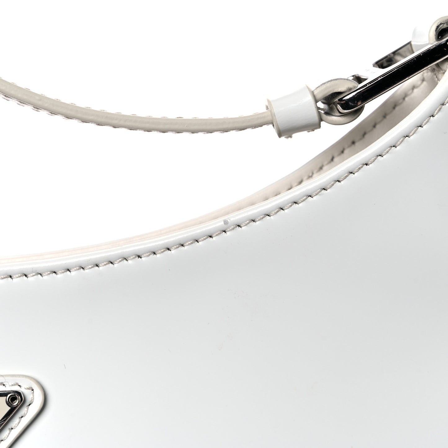Spazzolato Cleo Shoulder Bag White