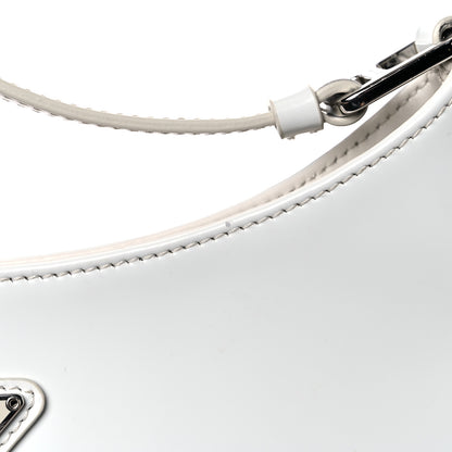 Prada Spazzolato Cleo Shoulder Bag White 15 of 20
