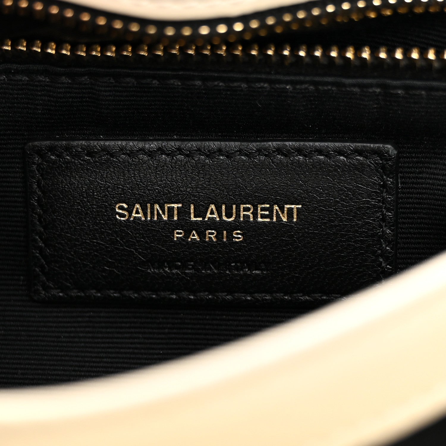 Saint Laurent Calfskin Y Quilted Monogram Toy Loulou Crossbody Bag Crema Soft 7 of 12