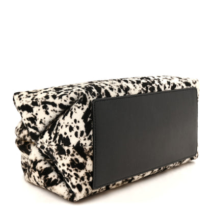 Chanel Lambskin Pony Hair Printed Clutch With Chain Black White 4 of 11