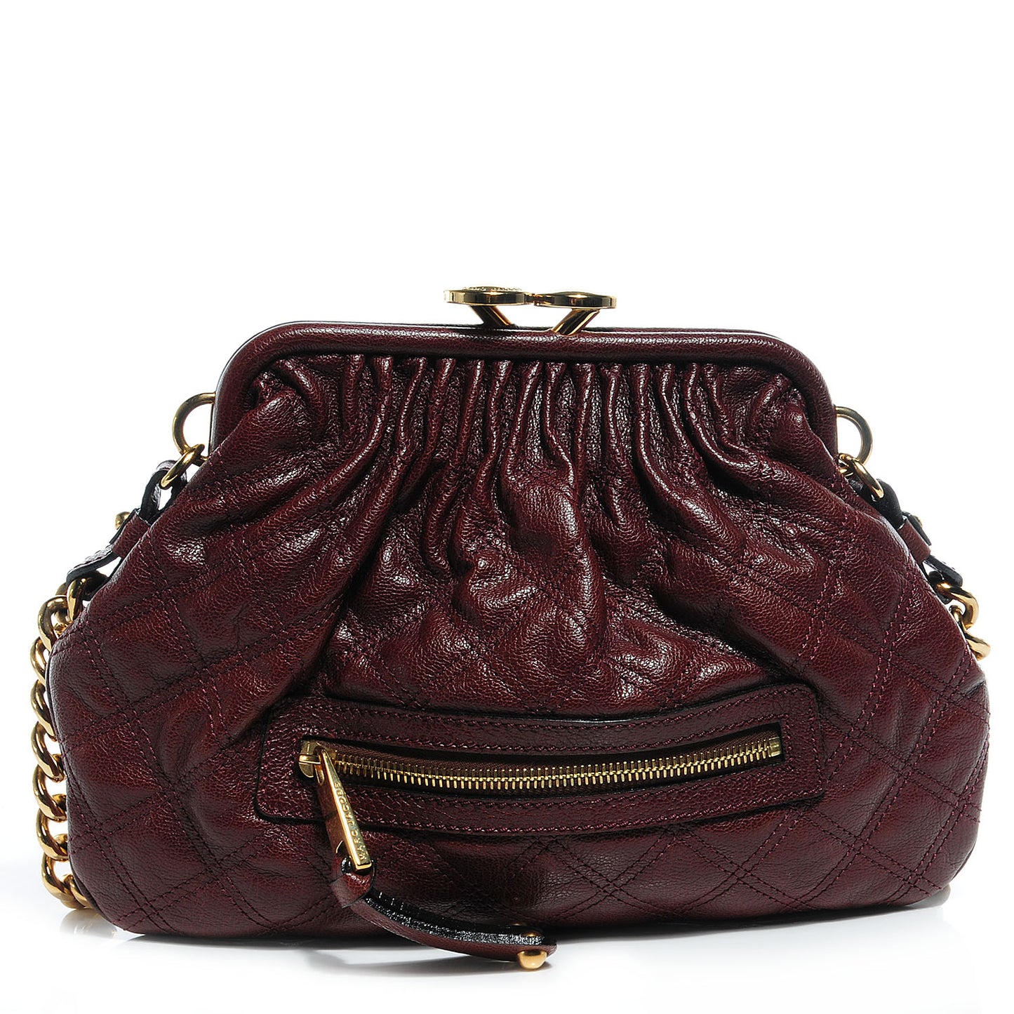 Leather Quilted Little Stam Cognac