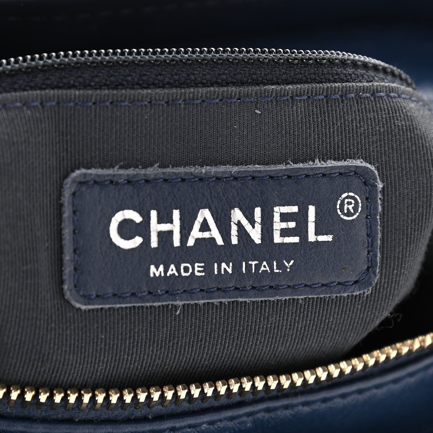 Chanel Aged Calfskin Quilted Small Gabrielle Hobo Navy 6 of 10