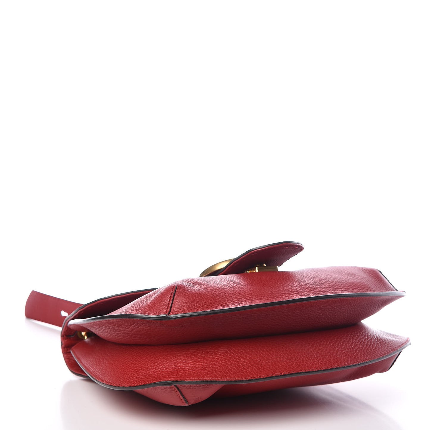 Cellarius Calfskin Feline GG Marmont Flap Shoulder Bag Vulcanic Red