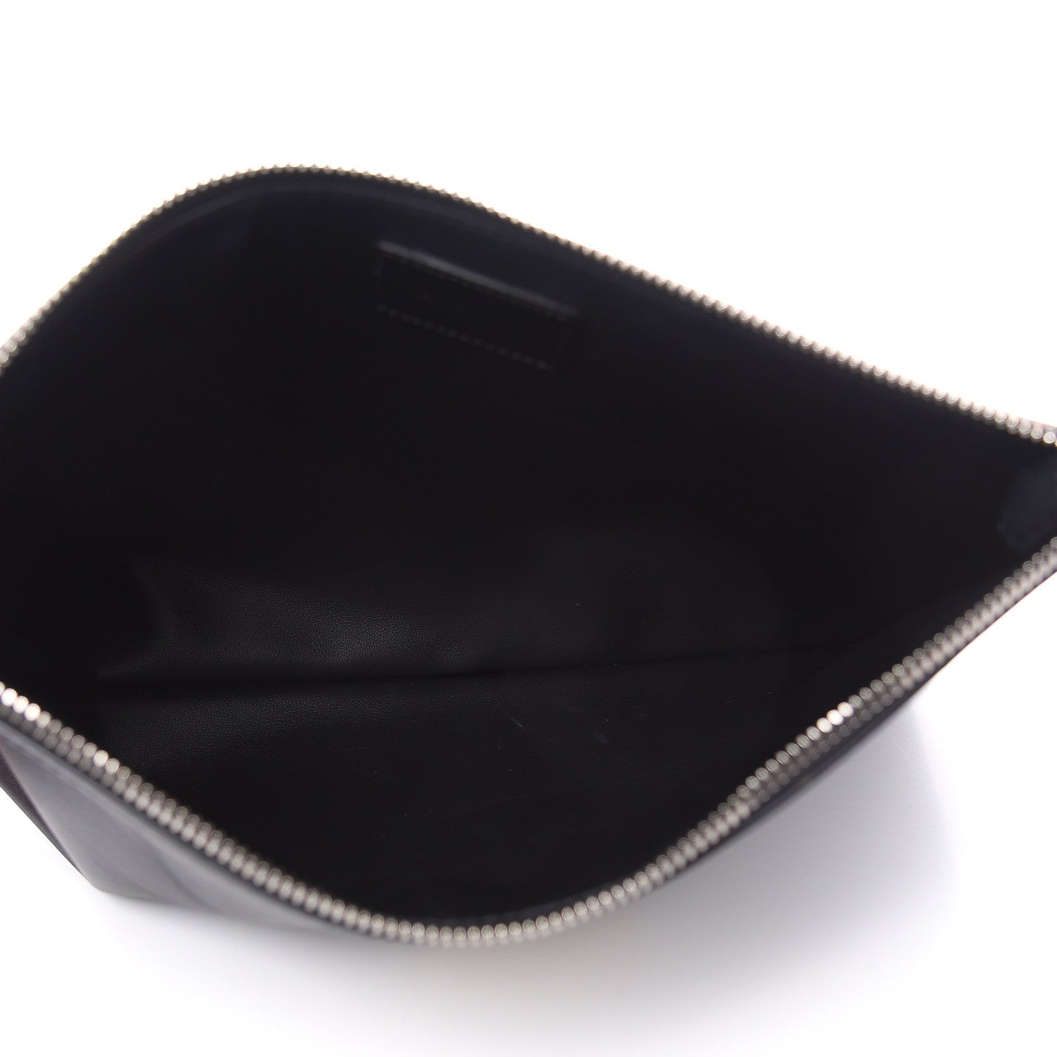 Givenchy Calfskin Cobra Print Zip Pouch Black 5 of 8