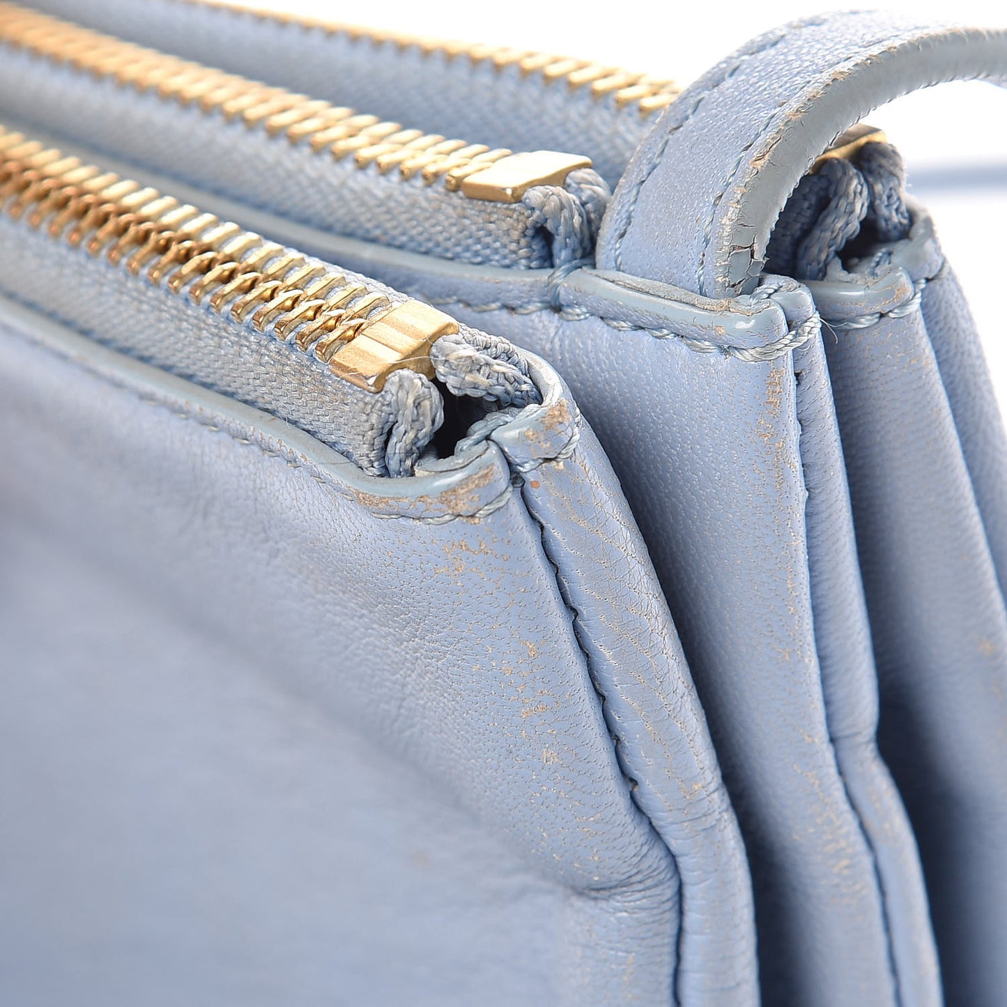 Lambskin Small Trio Crossbody Bag Lavender