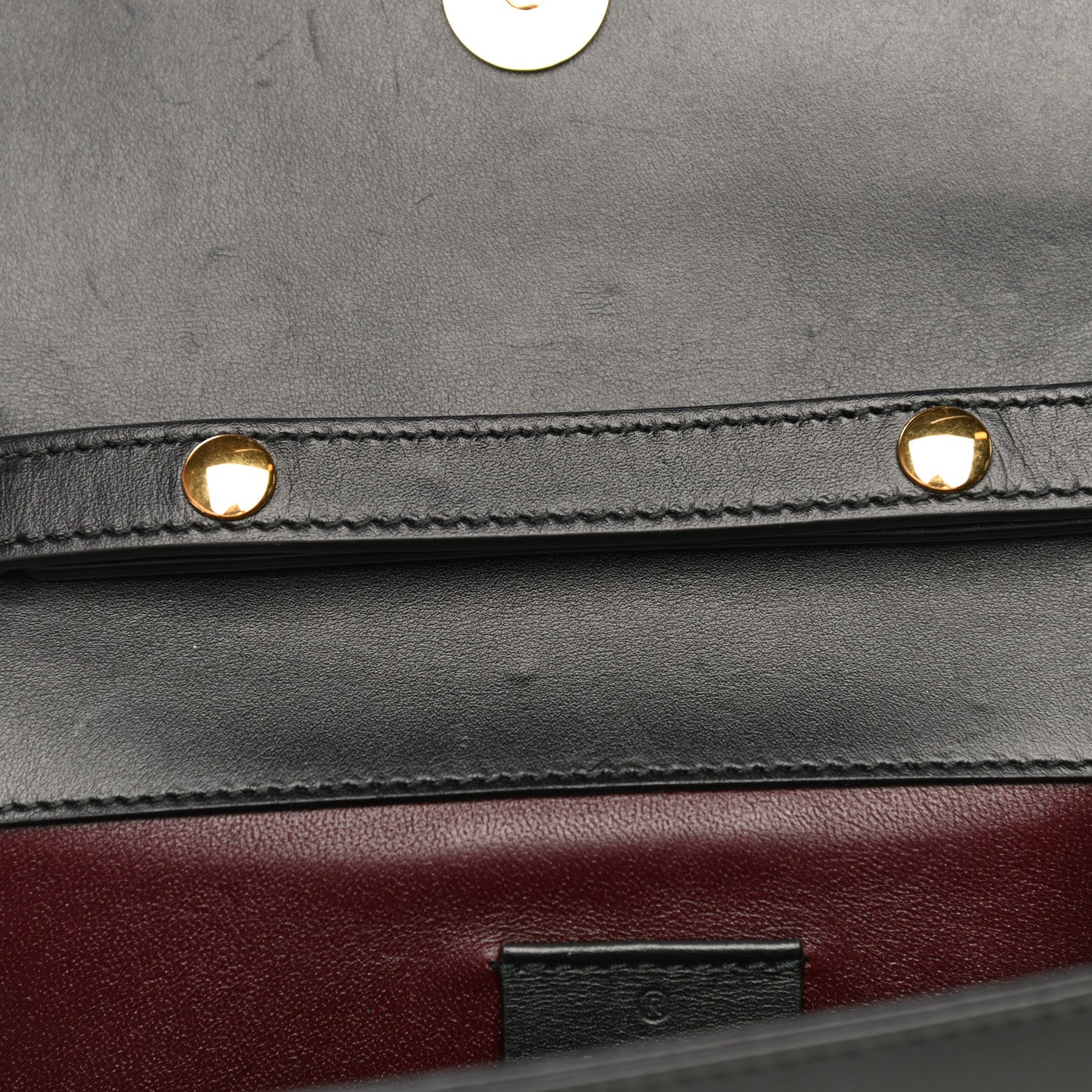 Gucci Smooth Calfskin Mini Zumi Shoulder Bag Black 12 of 16