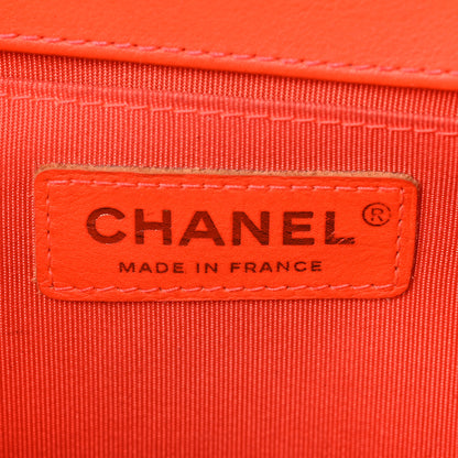 Chanel Patent Quilted Medium Boy Flap Orange 6 of 11
