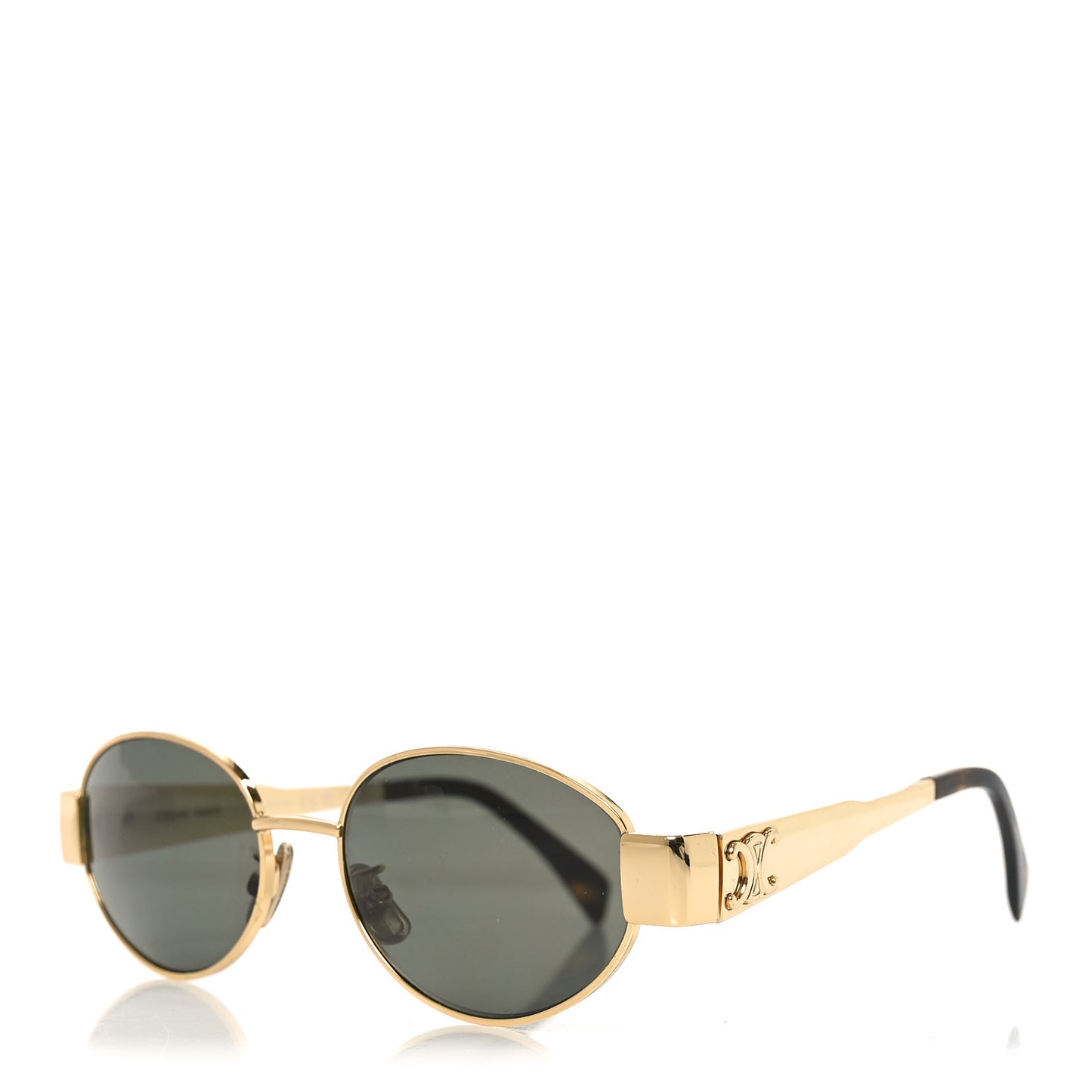 Metal Triomphe 01 Sunglasses CL40235U Gold Green