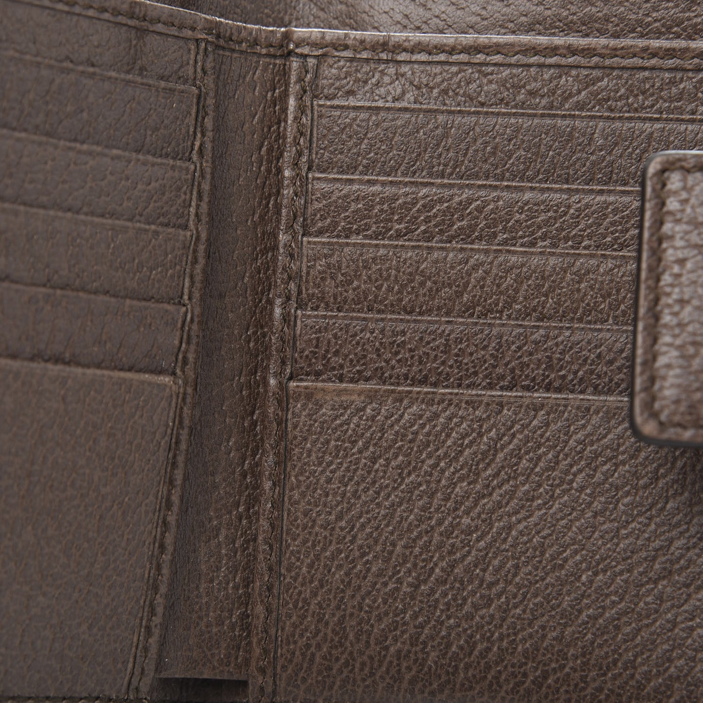 GG Supreme Monogram Web Ophidia French Flap Wallet Beige New Acero