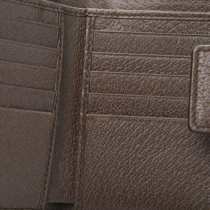 Gucci GG Supreme Monogram Web Ophidia French Flap Wallet Beige New Acero 9 of 11