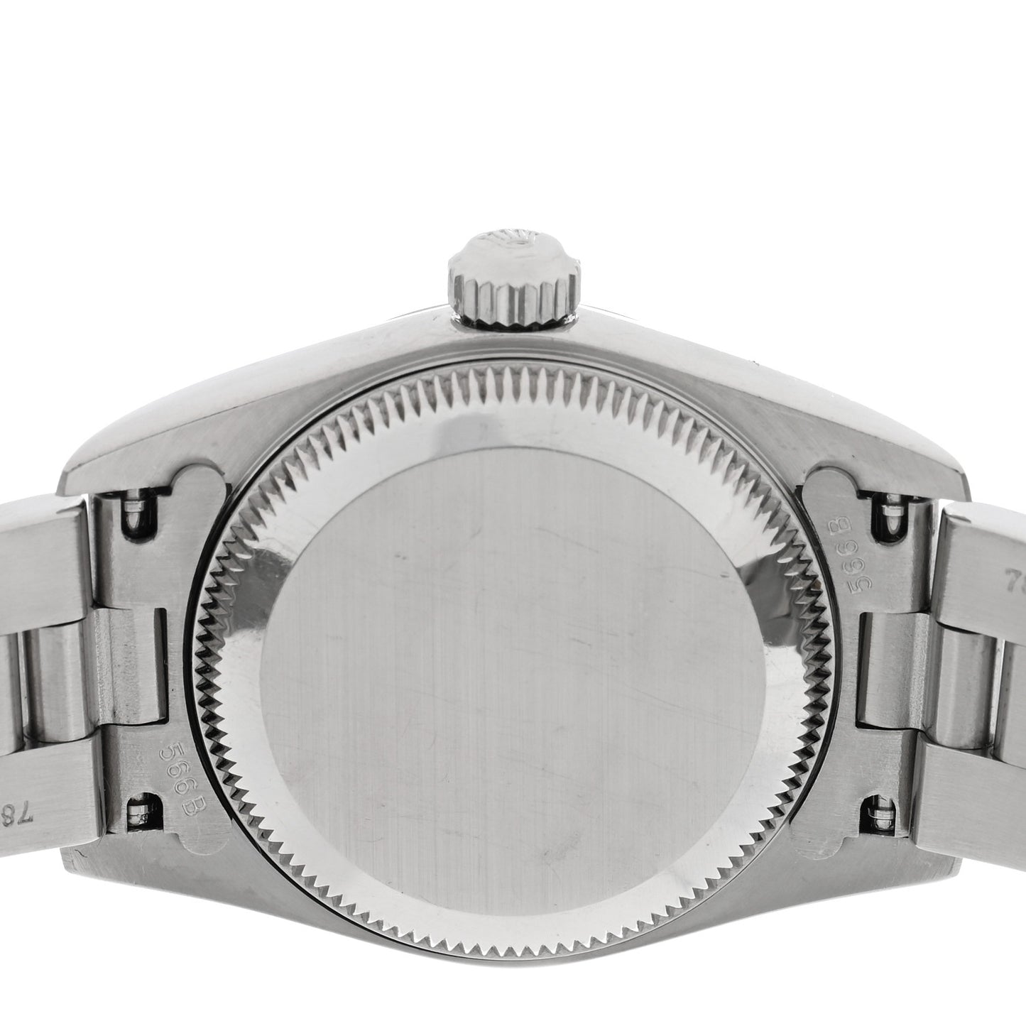 Stainless Steel 24mm Oyster Perpetual Watch Black 76080