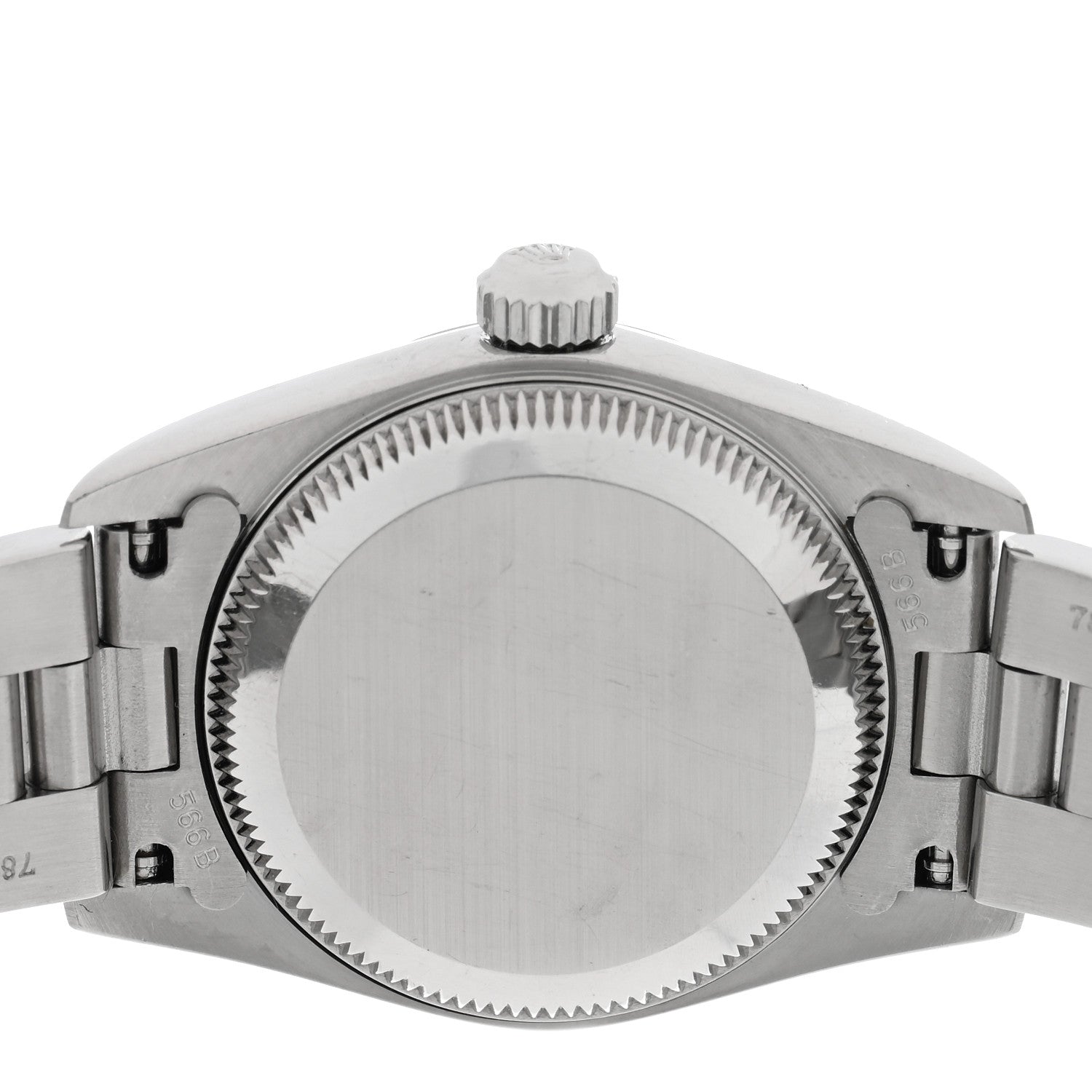 Rolex Stainless Steel 24mm Oyster Perpetual Watch Black 76080 4 of 4