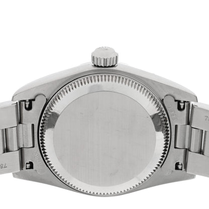 Rolex Stainless Steel 24mm Oyster Perpetual Watch Black 76080 4 of 4