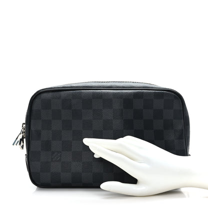 Louis Vuitton Damier Graphite Toilet Pouch GM 2 of 8