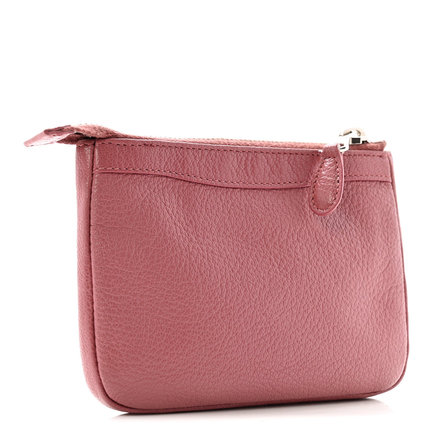 Agneau Giant 12 Silver Hardware M Porte-Monnaie Coin Purse Rose Bruyere