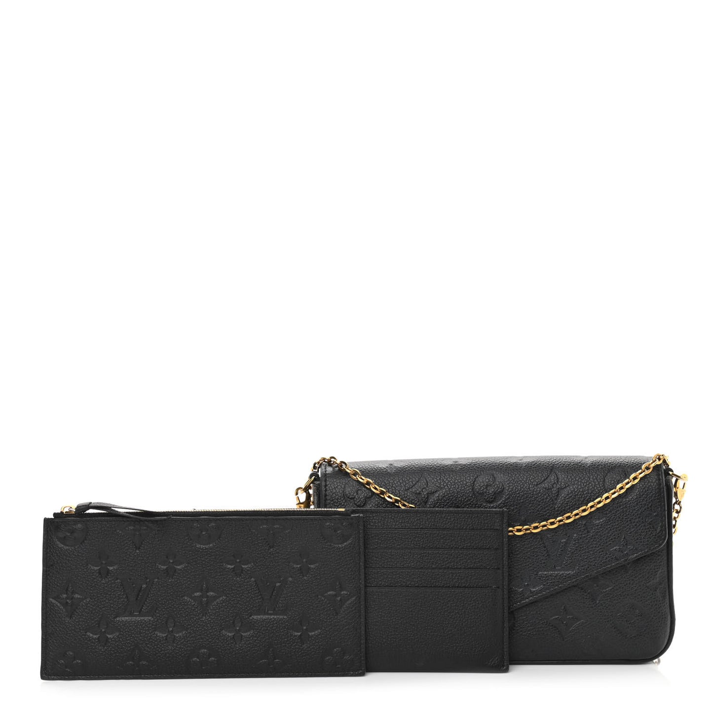Empreinte Pochette Felicie Chain Wallet Black