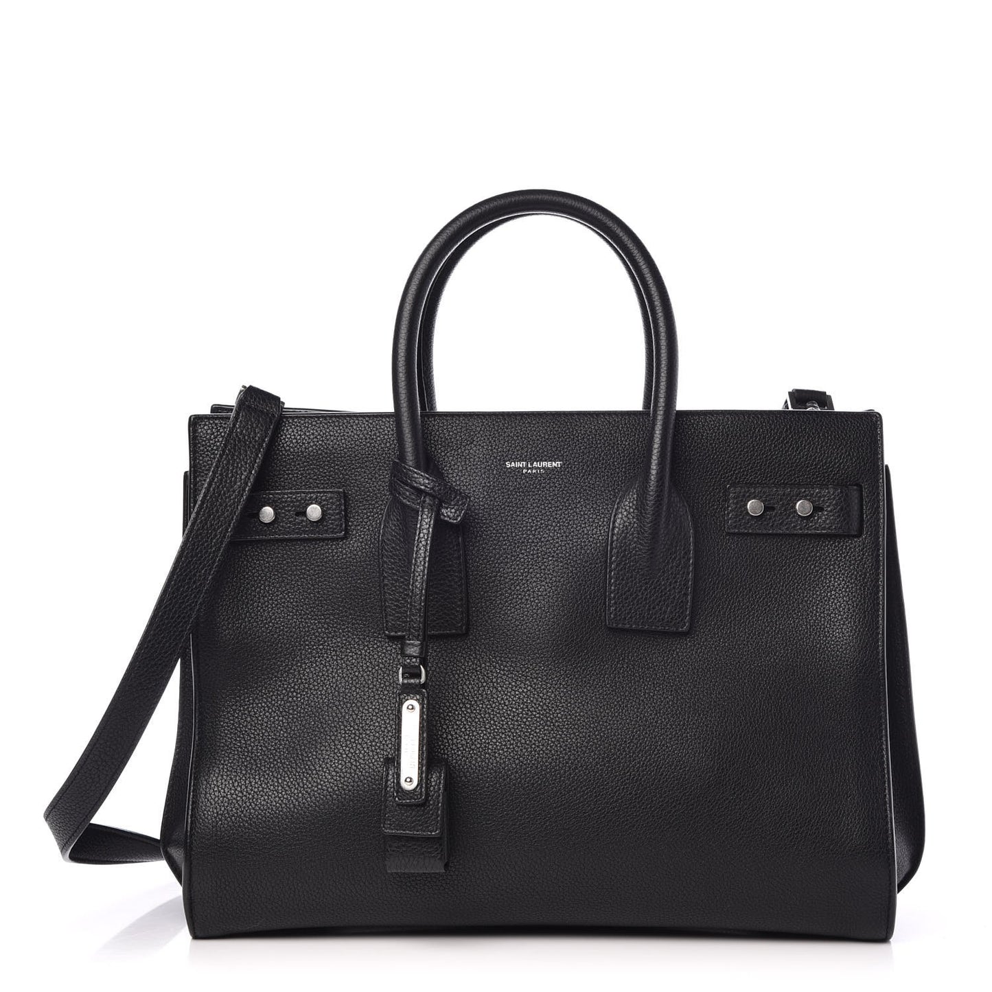 Grained Calfskin Small Supple Sac De Jour Black