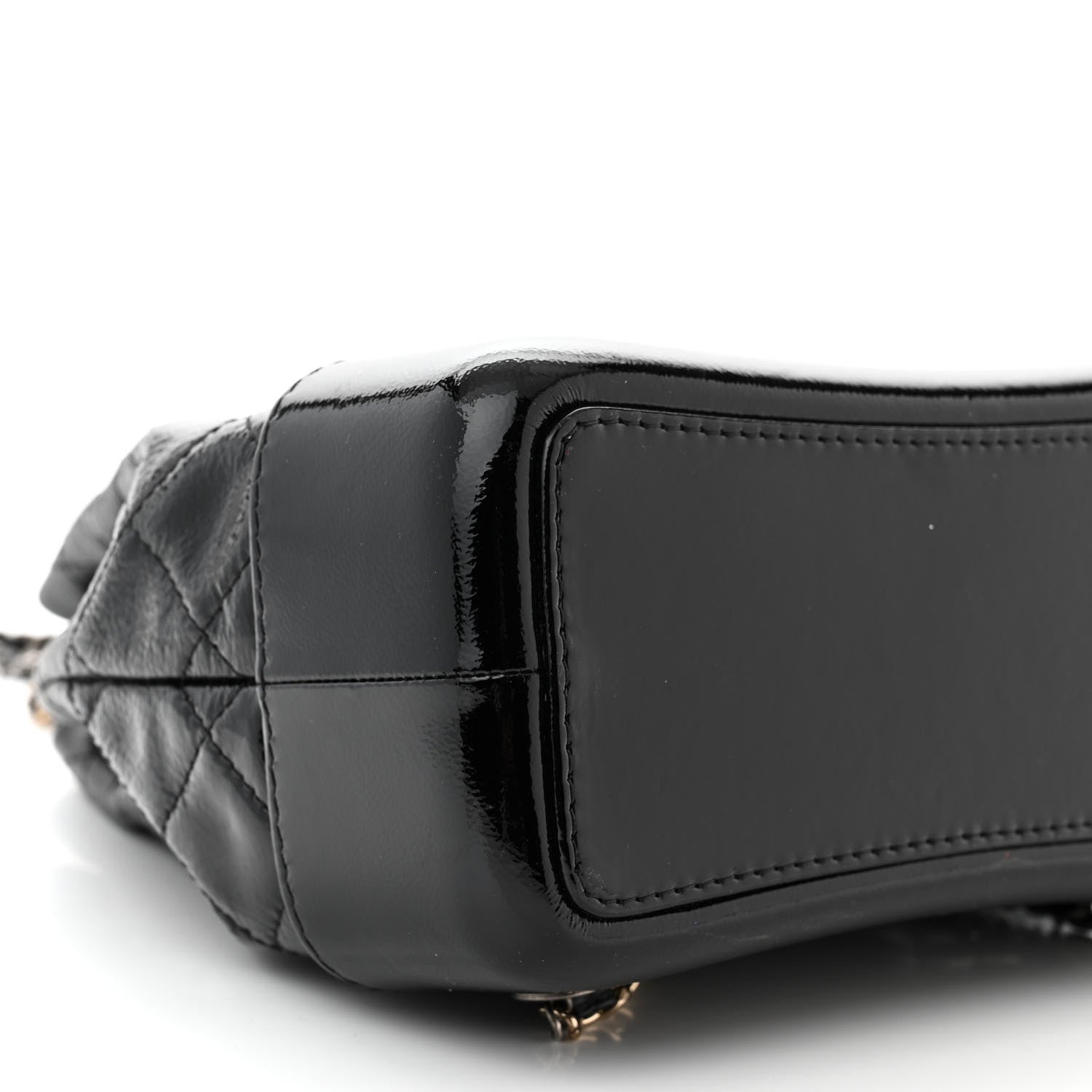 Chanel Patent Goatskin Quilted Small Gabrielle Backpack Black 9 of 11