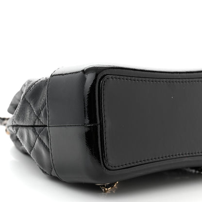 Chanel Patent Goatskin Quilted Small Gabrielle Backpack Black 9 of 11