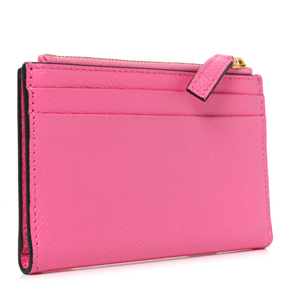Valentino Garavani Calfskin Vlogo Zip Wallet Feminine Pink 3 of 7