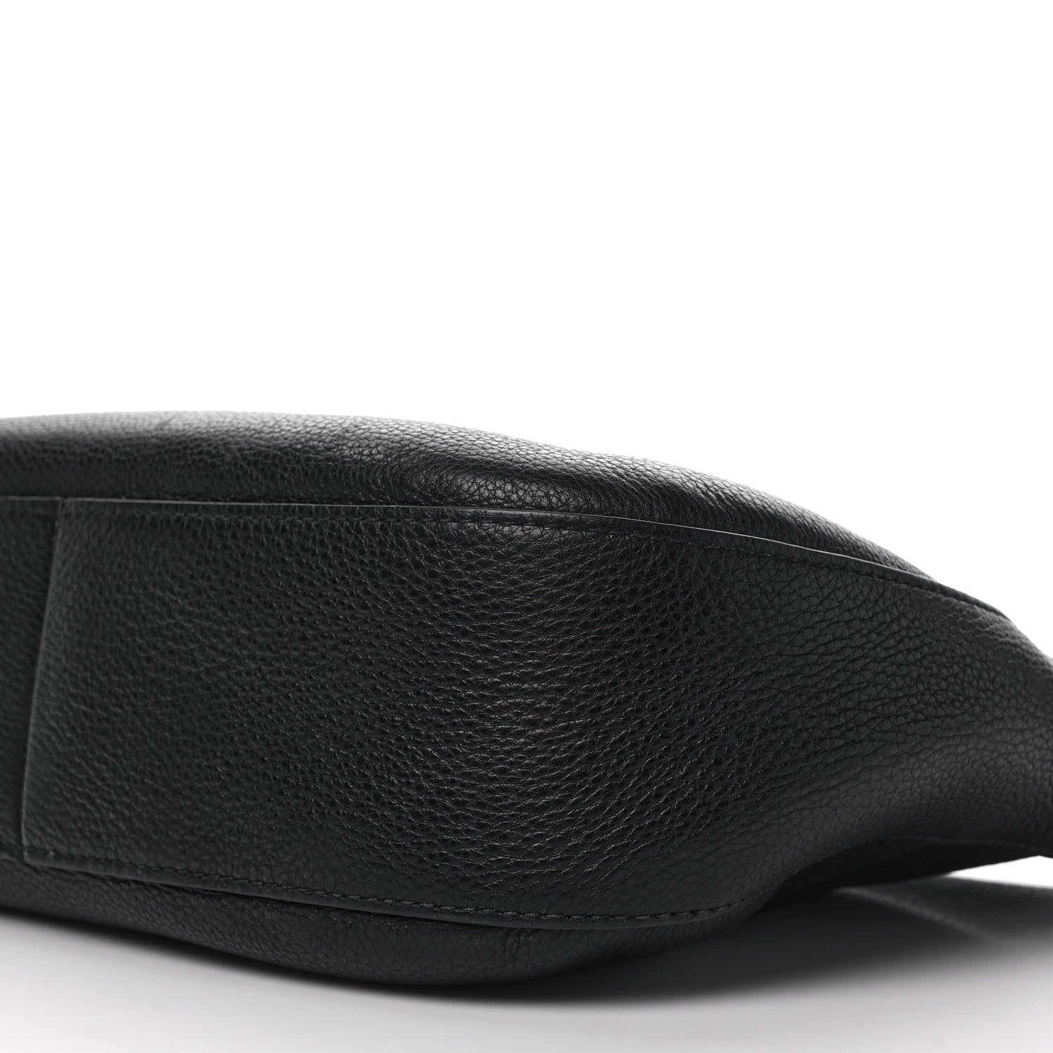 Prada Vitello Daino Zippered Messenger Hobo Black 9 of 12