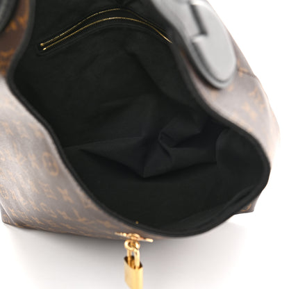 Louis Vuitton Monogram Flower Hobo Black 5 of 9