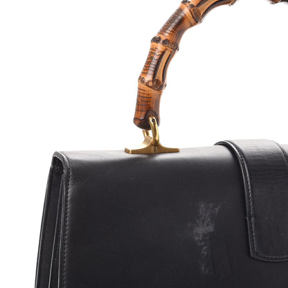 Gucci Moon Calfskin Web Large Dionysus Bamboo Top Handle Bag Black 15 of 21