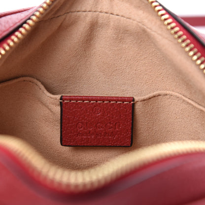 Gucci GG Supreme Monogram Flora Web Mini Ophidia Shoulder Bag Red 8 of 10