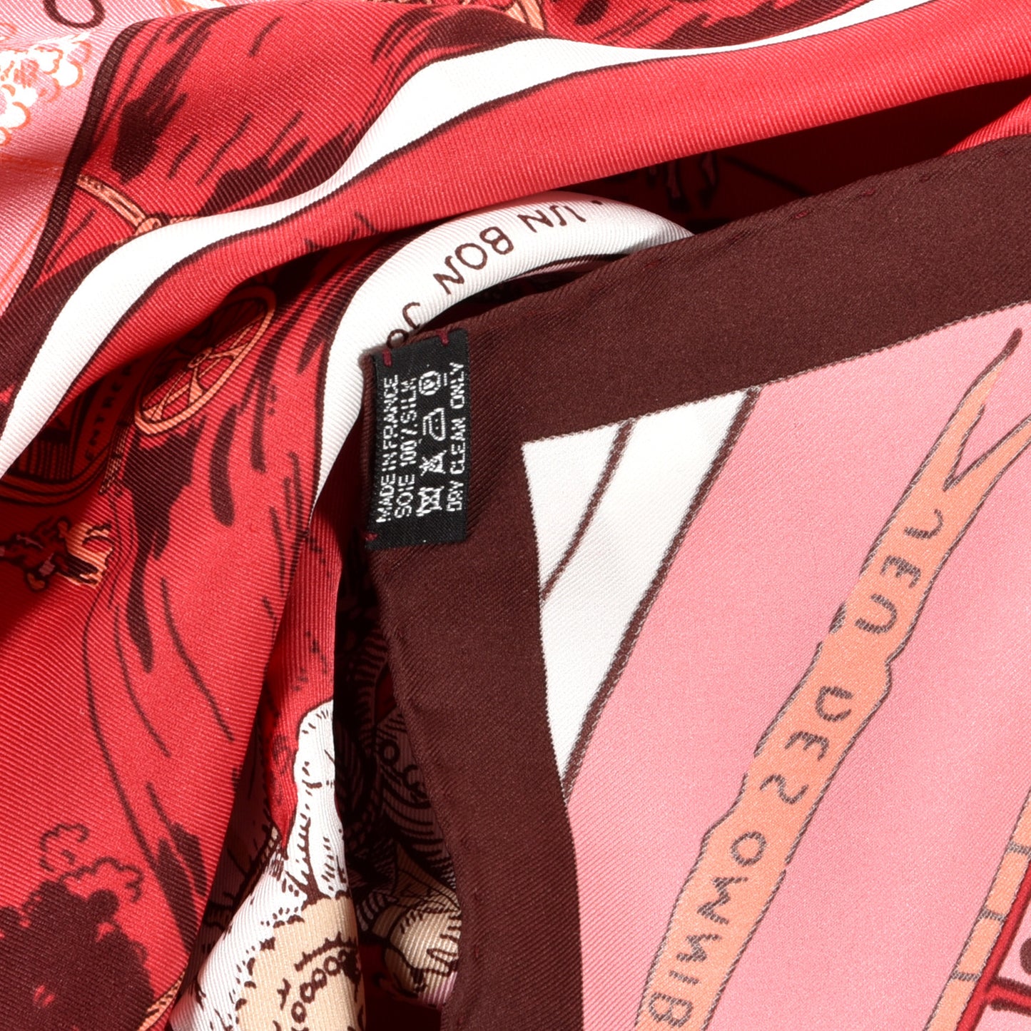 Silk Jeu Des Omnibus Et Dames Blanches Scarf 70