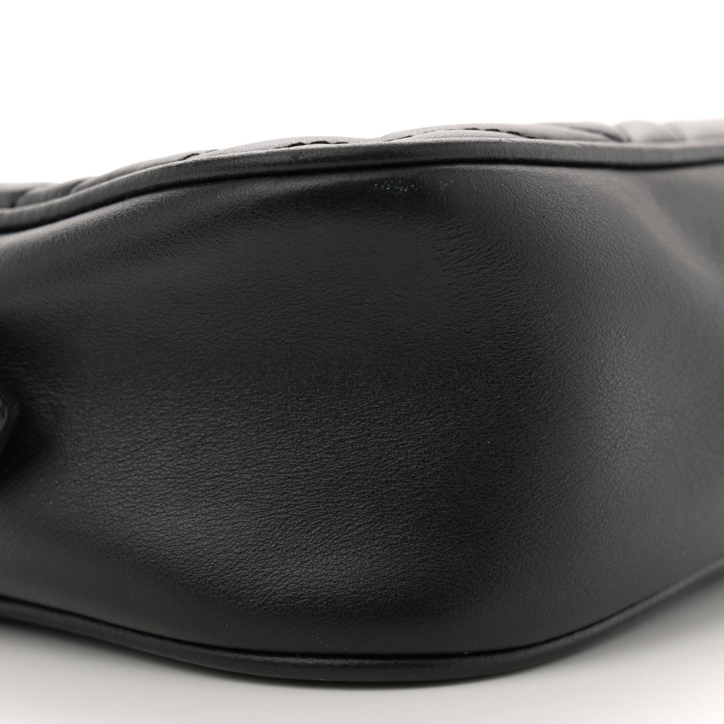 Calfskin Matelasse Small GG Marmont Chain Shoulder Bag Black