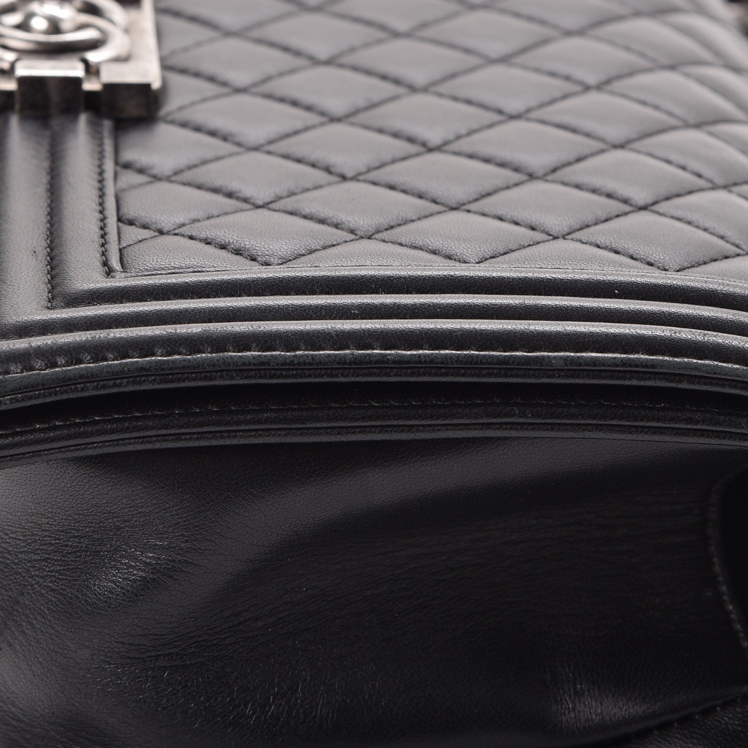 Chanel Lambskin Quilted Medium Boy Flap Black 11 of 19