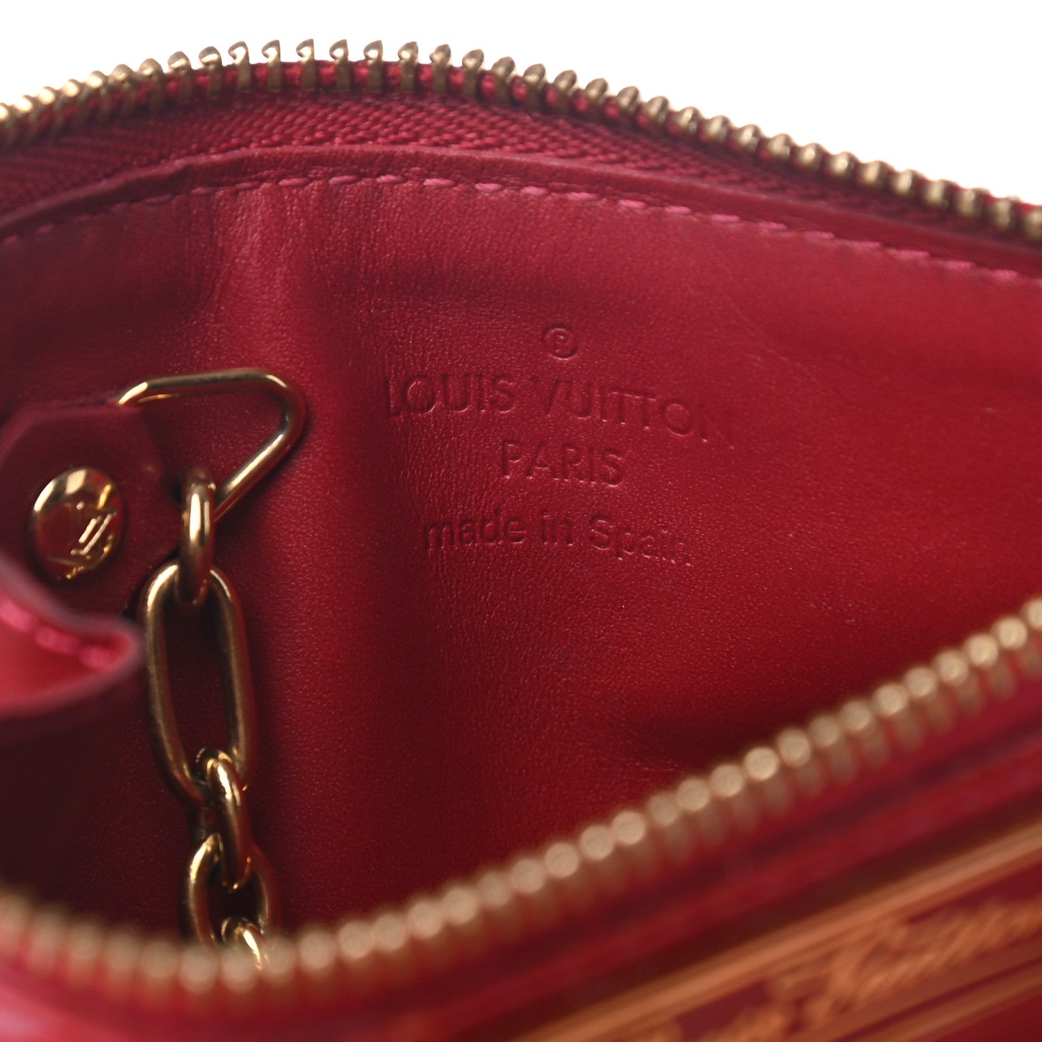 Louis Vuitton Vernis Key Pouch Pomme D'Amour 6 of 11