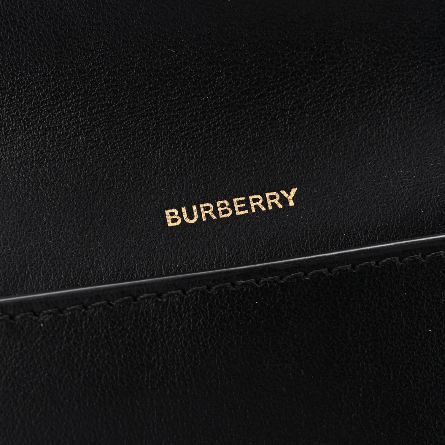 Burberry Grainy Calfskin Vintage Check Lila Tri-Fold Wallet Black 6 of 8