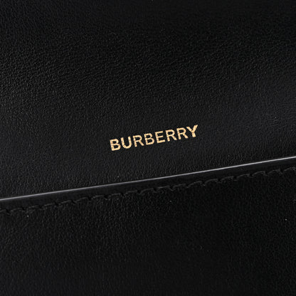 Burberry Grainy Calfskin Vintage Check Lila Tri-Fold Wallet Black 6 of 8