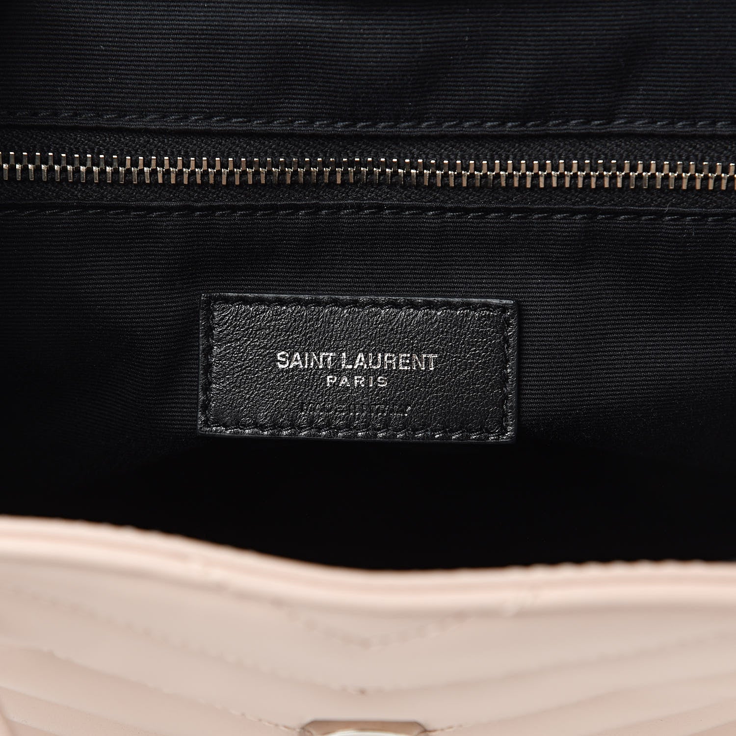 Saint Laurent Calfskin Y Quilted Monogram Small Loulou Backpack Marble Pink 6 of 11