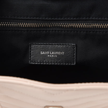 Saint Laurent Calfskin Y Quilted Monogram Small Loulou Backpack Marble Pink 6 of 11