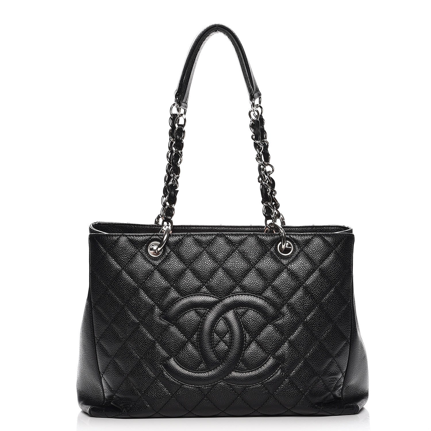 Chanel Caviar Quilted Grand Shopping Tote GST Black 1 of 8