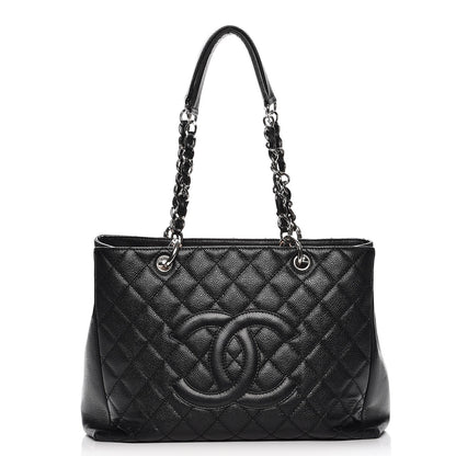 Chanel Caviar Quilted Grand Shopping Tote GST Black 1 of 8