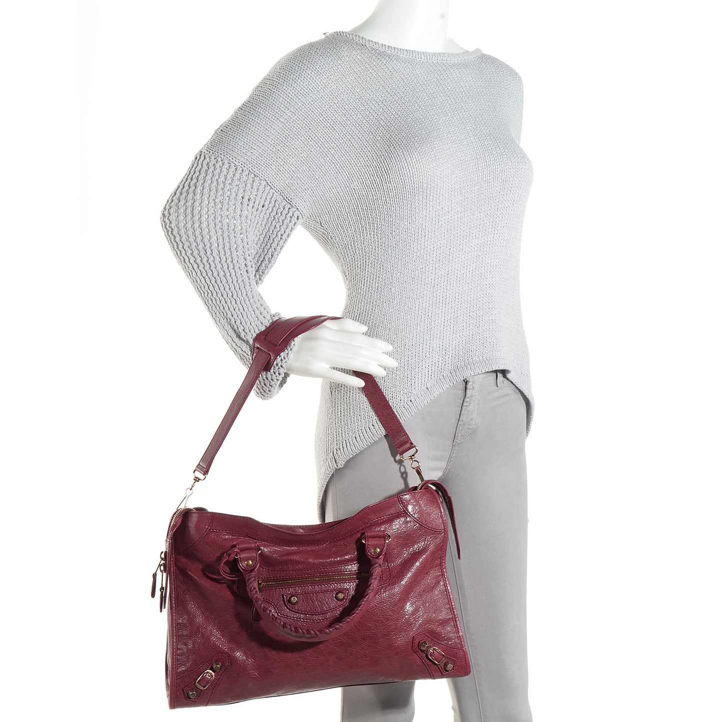 Agneau Giant 12 Rose Gold Hardware City Cassis