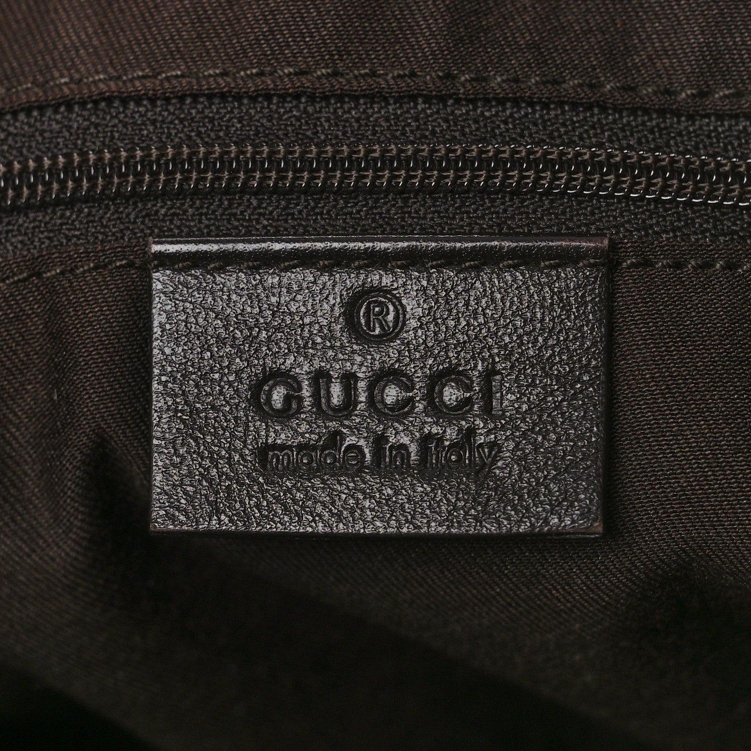 Gucci Monogram Medium D Gold Ring Hobo Dark Brown 6 of 13
