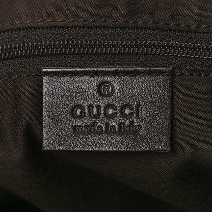Gucci Monogram Medium D Gold Ring Hobo Dark Brown 6 of 13